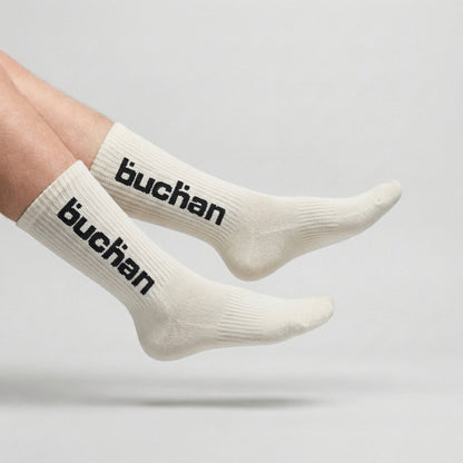 Buchan Big Logo Socks - White