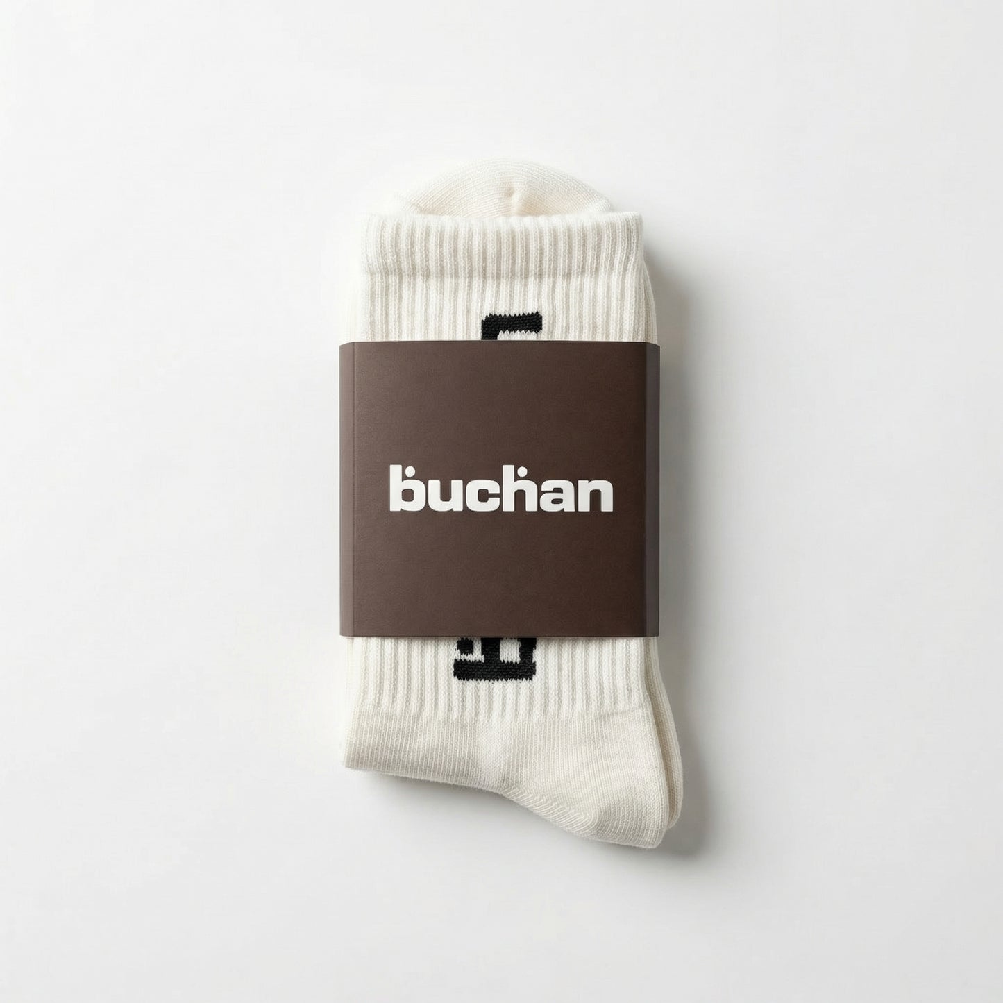 Buchan Big Logo Socks - White