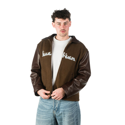 Varsity Wind Jacket - Brown