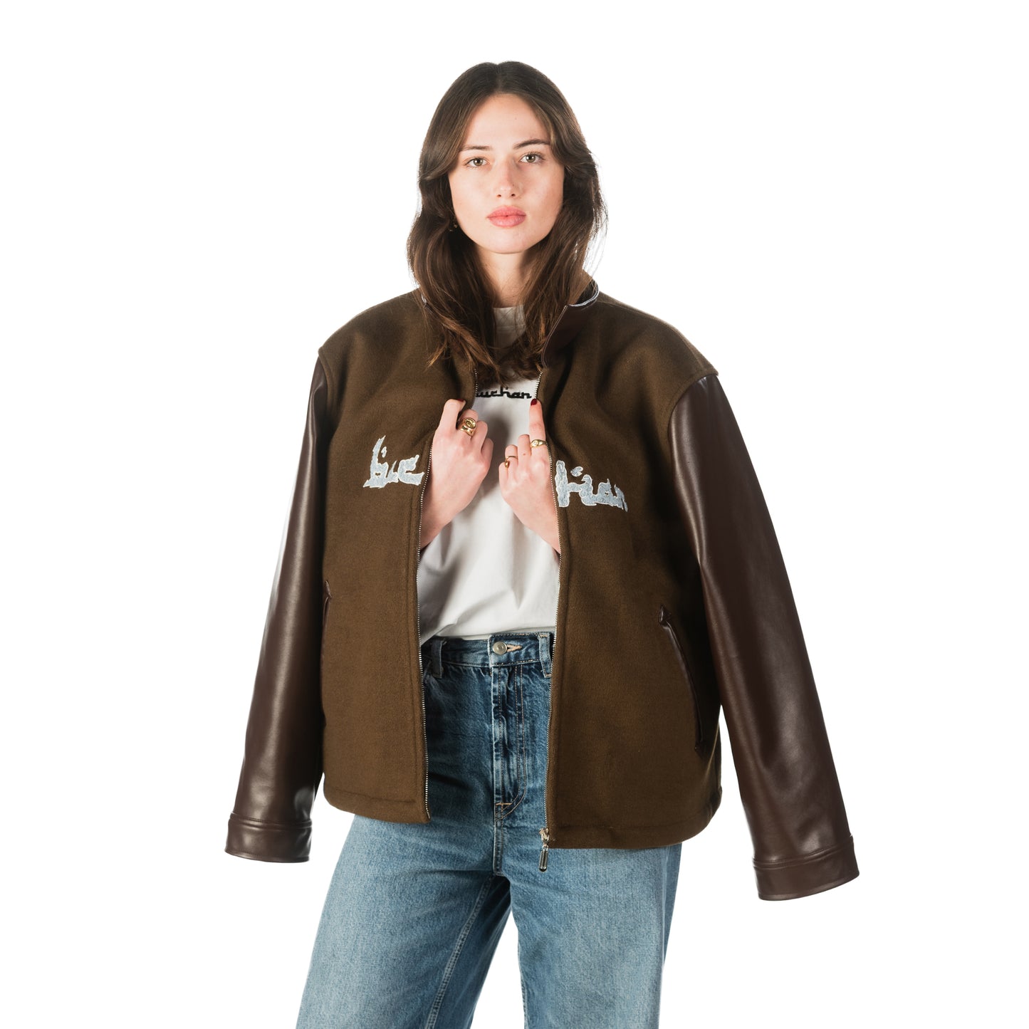 Varsity Wind Jacket - Brown