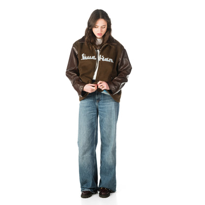 Varsity Wind Jacket - Brown