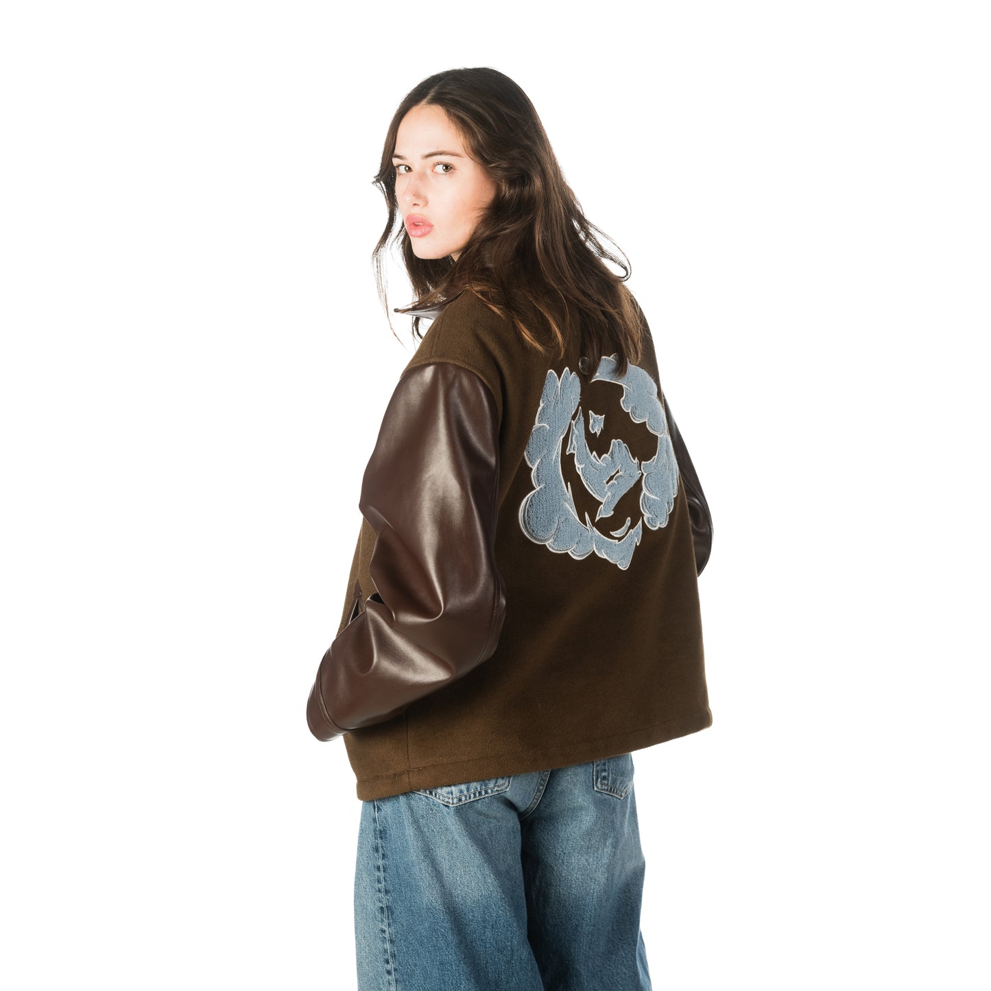 Varsity Wind Jacket - Brown
