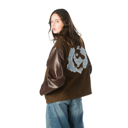 Varsity Wind Jacket - Brown